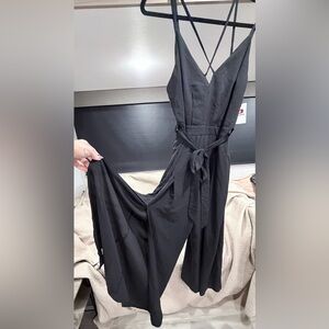 Buckle Sleek Black Jumpsuit